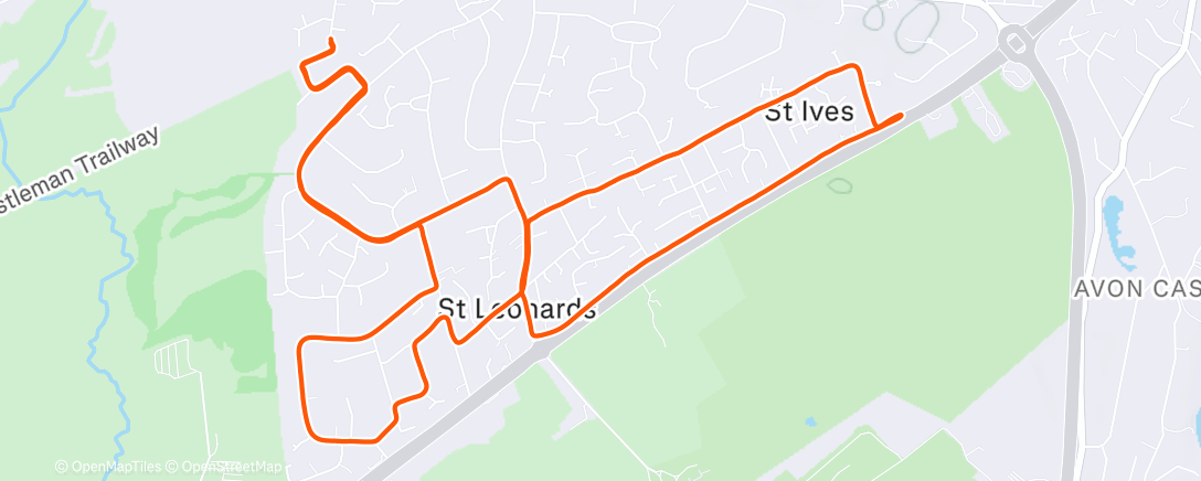 Map of the activity, Off season 🏃🏼‍♀️