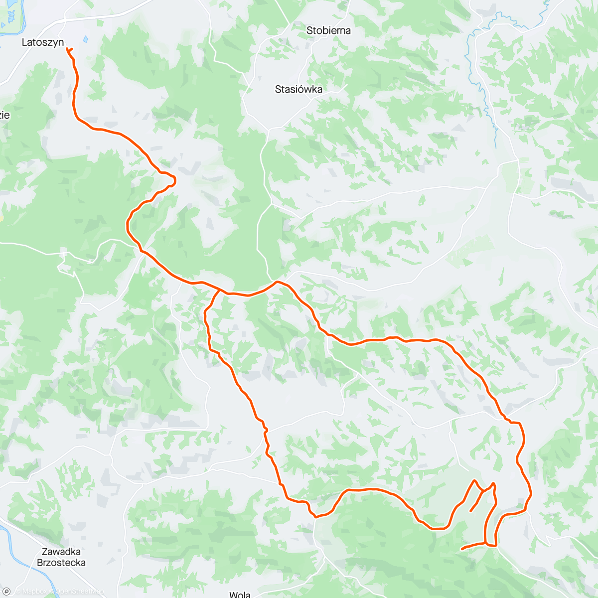 Map of the activity, Passo Pogwizdów