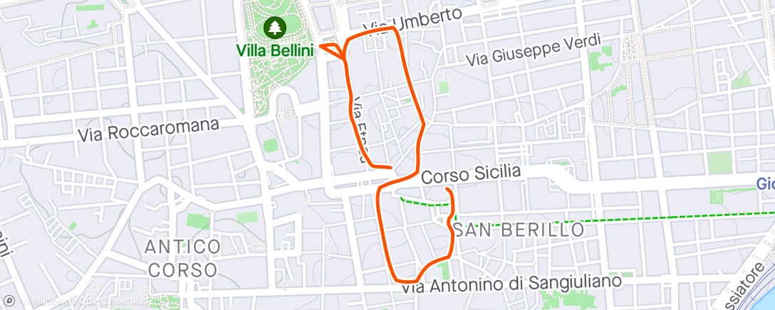 Карта физической активности (Giro serale)