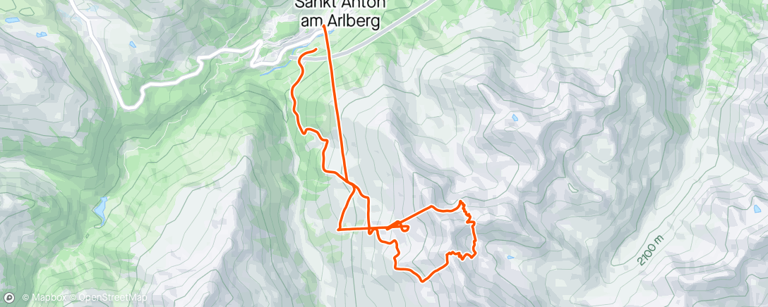 Map of the activity, Lech-Zürs 2023/24 - Ski #102 - Birthday-Skitour Rendl/Rossfallscharte
