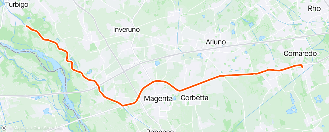Map of the activity, Ritorno da Turbigo