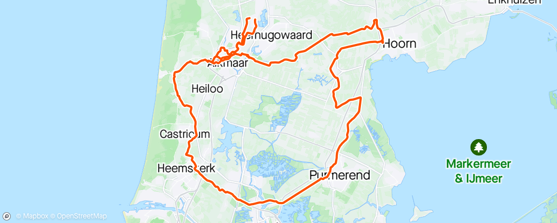 Map of the activity, Ronde van Noord Holland 
Bedankt Schilder Tweewielers Alkmaar
