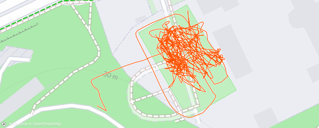 Map of the activity, Afternoon Football (Soccer)