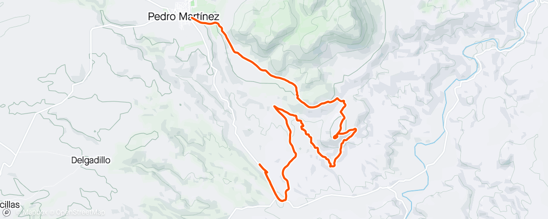 Карта физической активности (Bicicleta de montaña por la tarde)