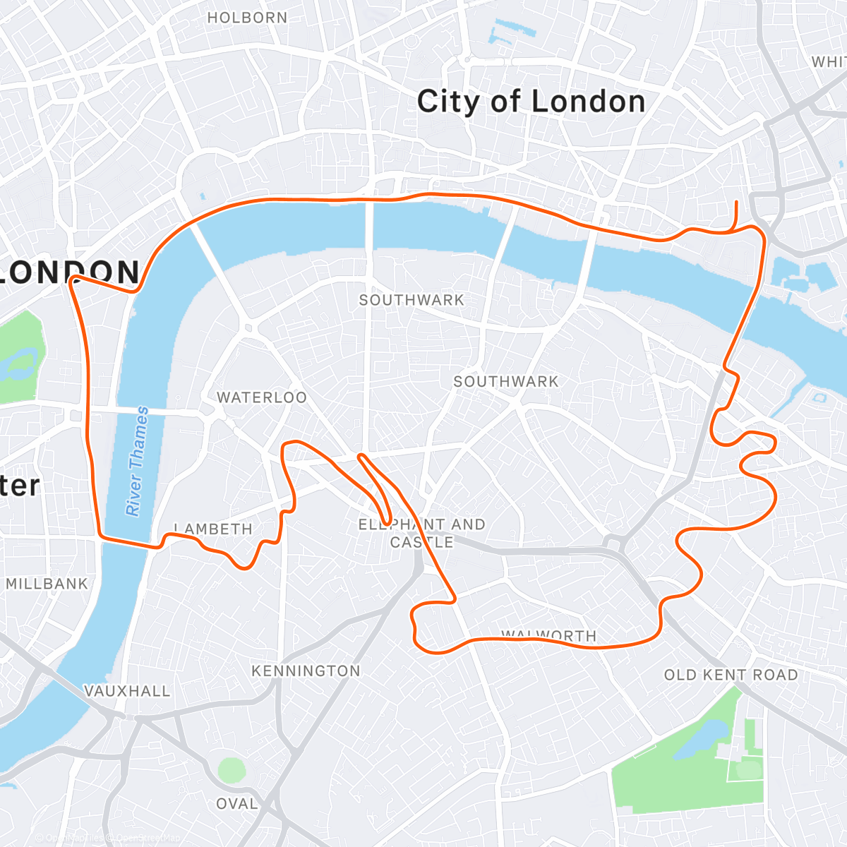 Map of the activity, Zwift - Race: Zwift Racing League: Redline Rally - Open Lilac League Division2 (B) on London Loop in London