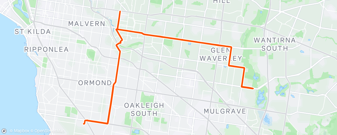 Map of the activity, Afternoon Ride