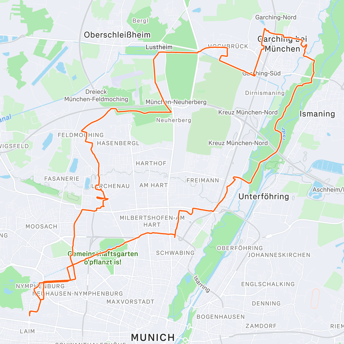 Mapa de la actividad (Morning Ride 🐽)