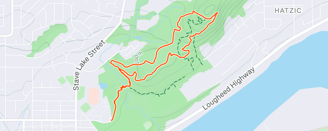 Map of the activity, Heritage Mountain Bike Ride