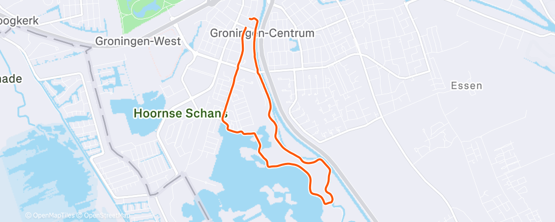 Map of the activity, Beentjes voelen weer prima 🙌