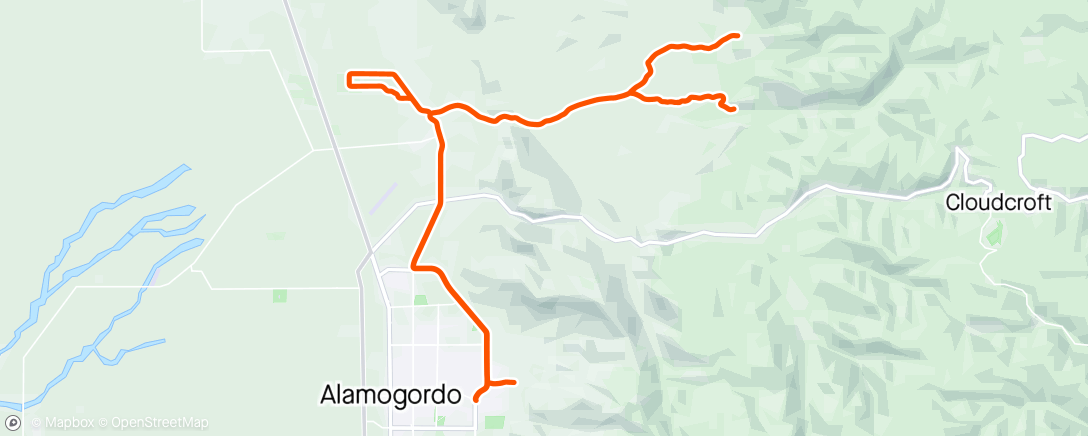 Map of the activity, Alamo Hill 40
