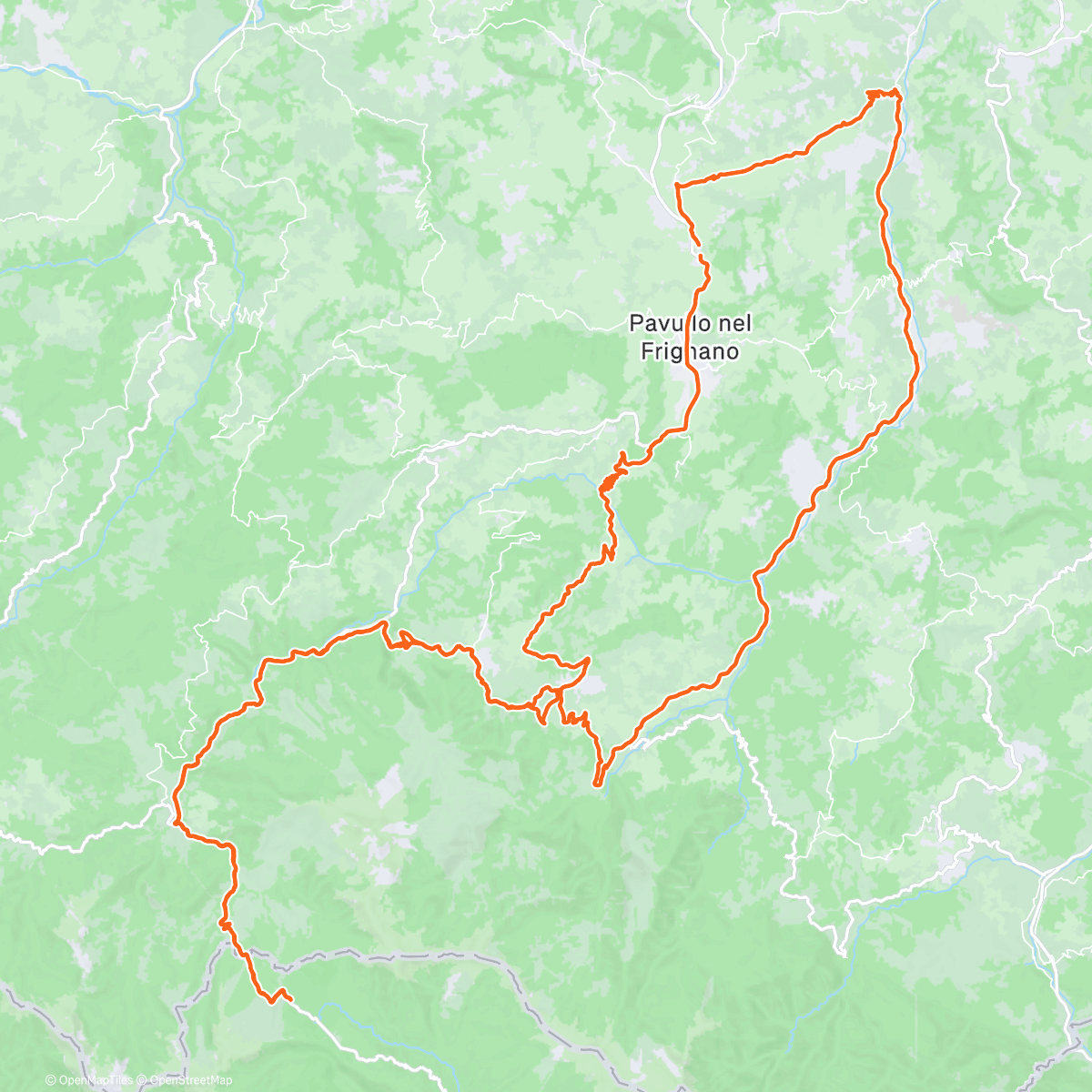 Map of the activity, Morning Ride