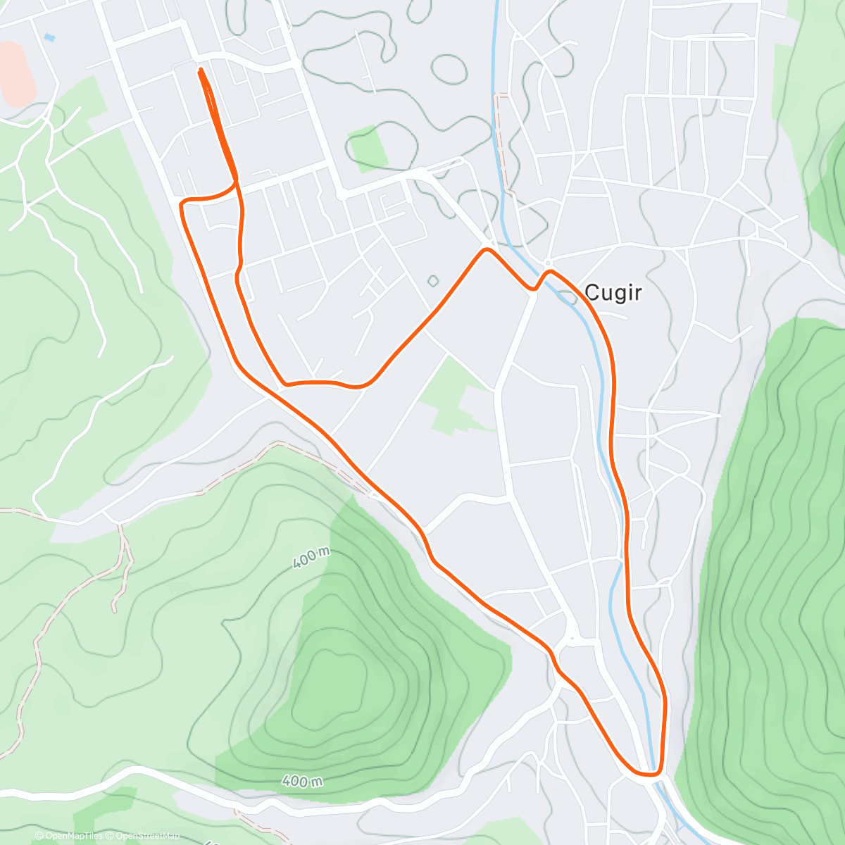 Map of the activity, Crosul Libertatii Cugir 2025