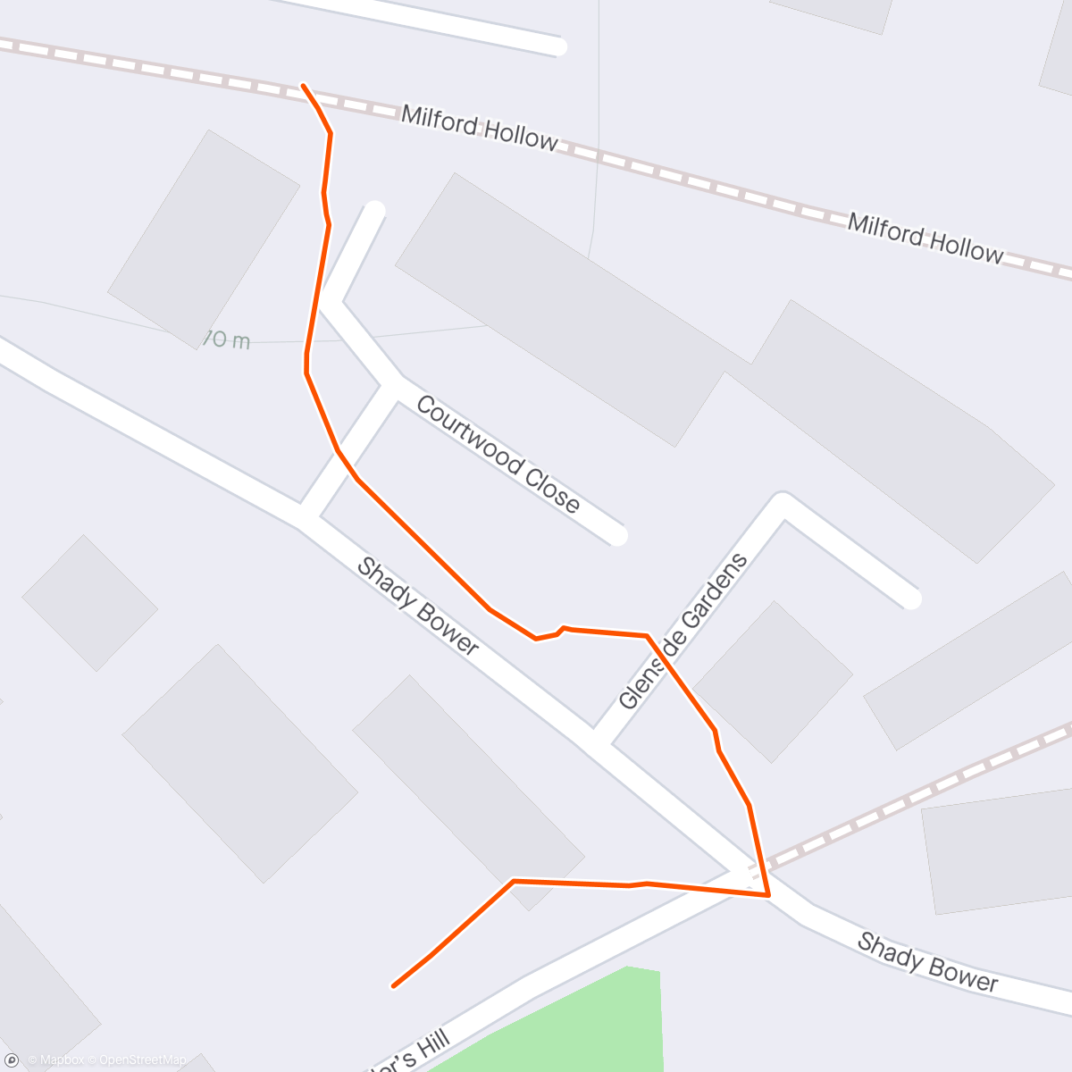 Map of the activity, Morning Walk with Luna