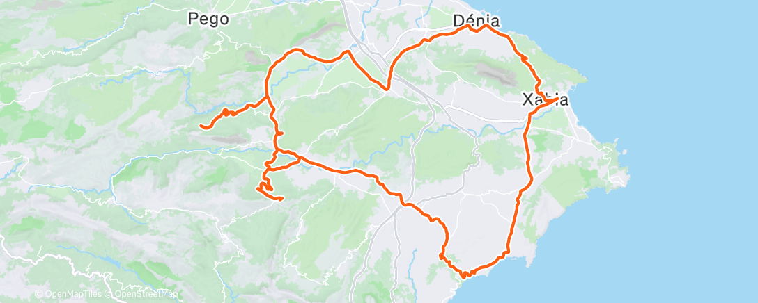 Map of the activity, Morning Ride
