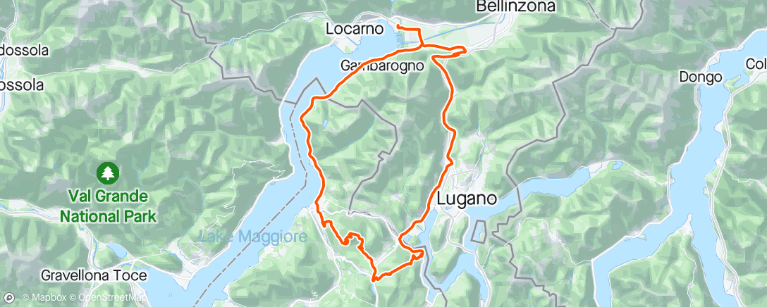 Map of the activity, Monte Sette Termini - Monte Marzio