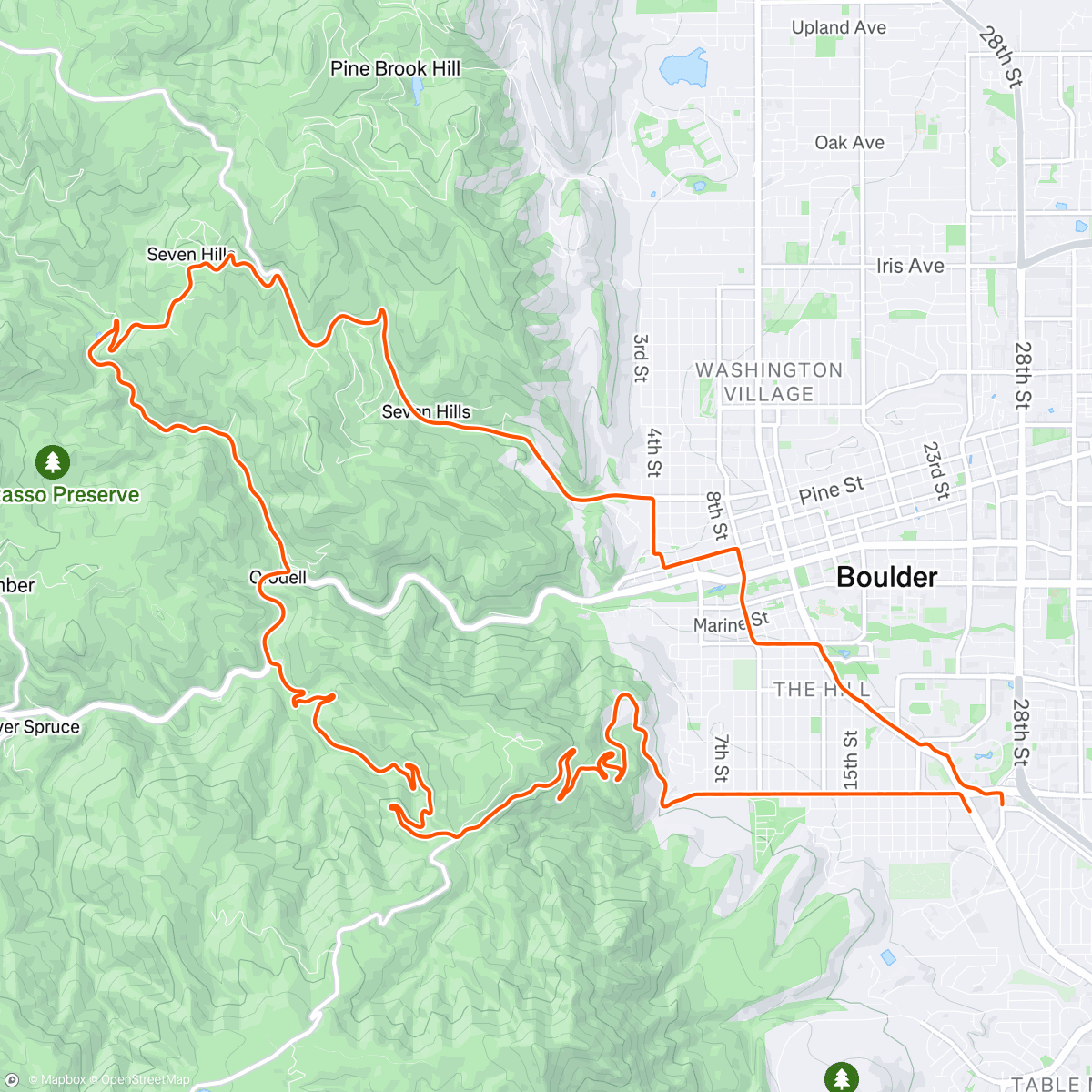 Map of the activity, Boltin’