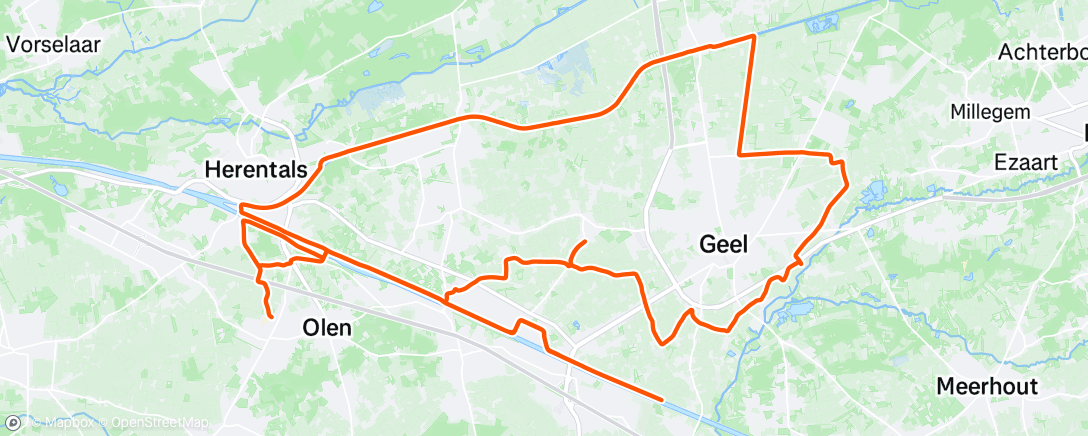 Map of the activity, Morning Ride