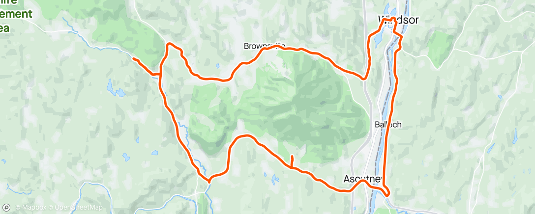 Map of the activity, Sick ride with Kip