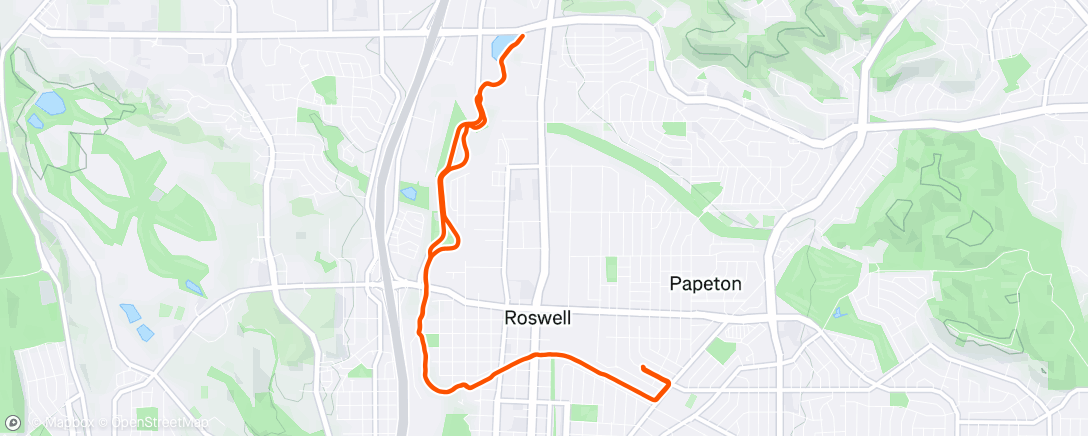 Mapa de la actividad (Afternoon Mountain Bike Ride)