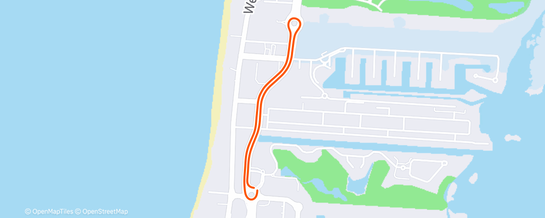 Map of the activity, Tracy's EOY Ride