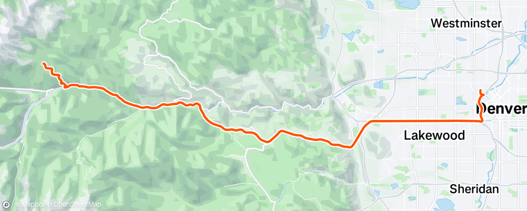 Map of the activity, Afternoon Hike
