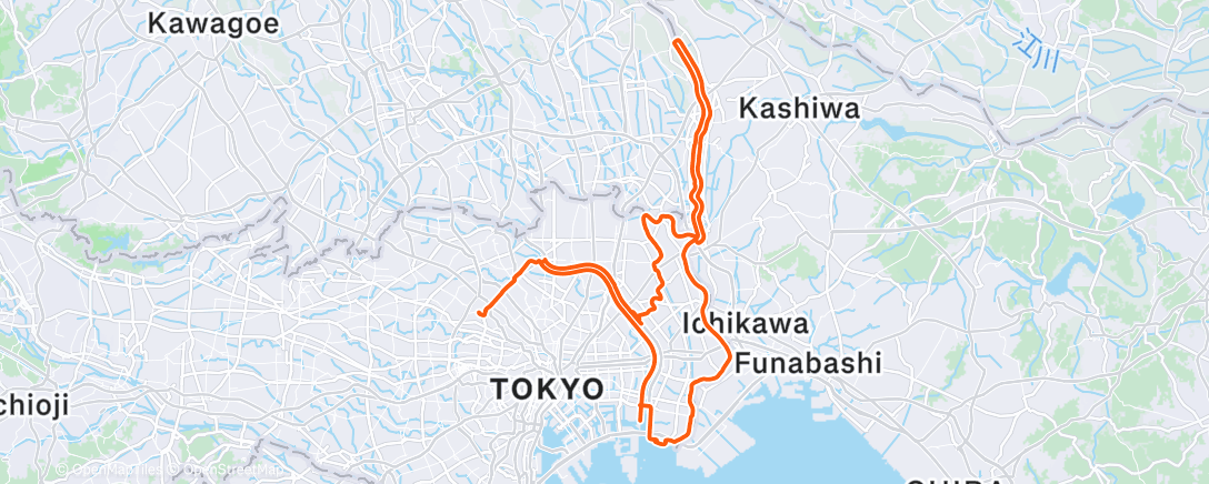 Map of the activity, Morning Ride