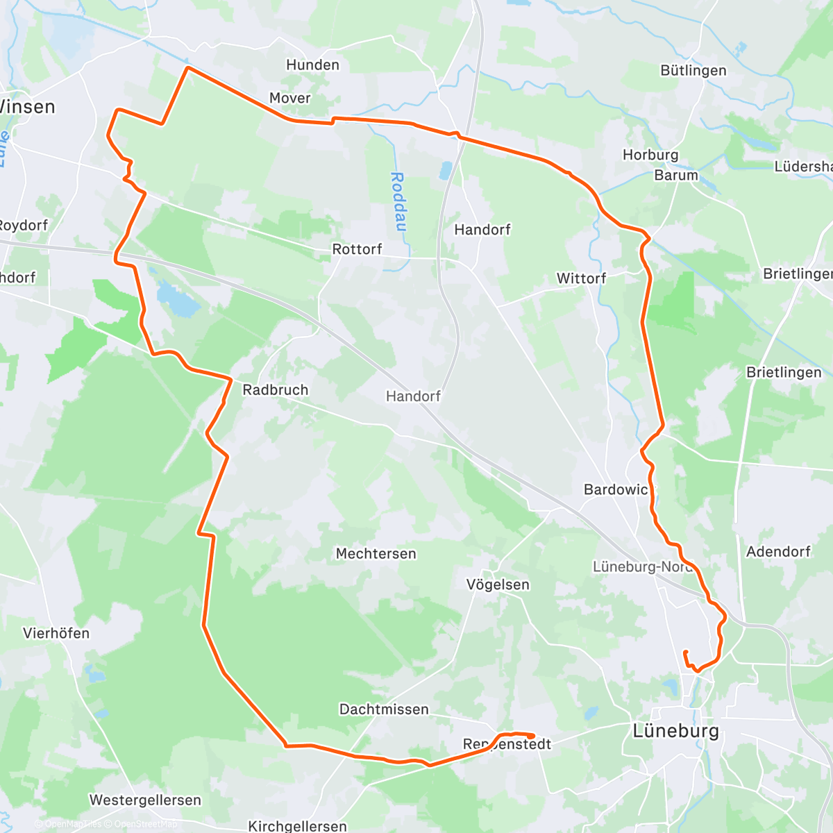 Map of the activity, Festive500 #3