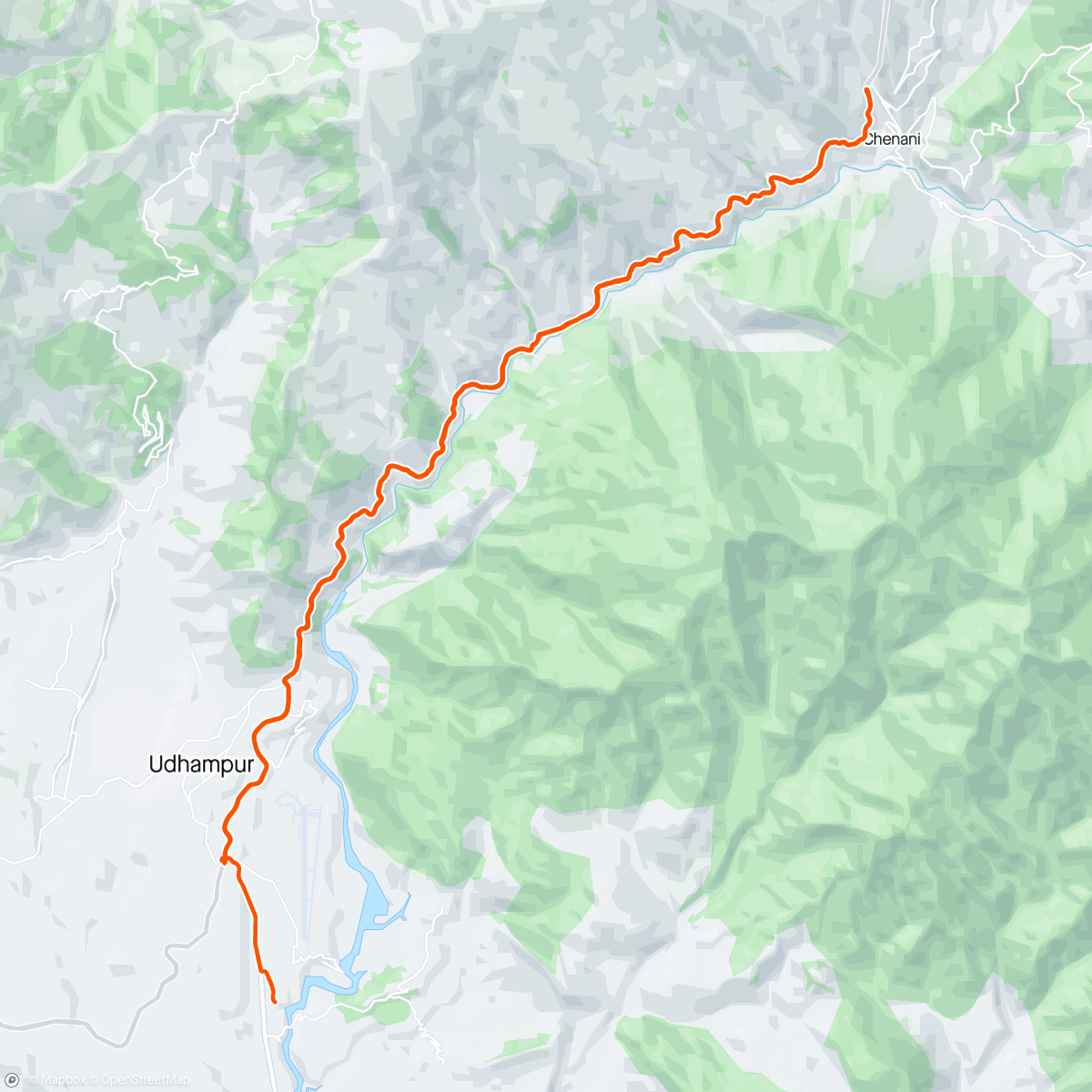 Map of the activity, Cheneni Tunnel