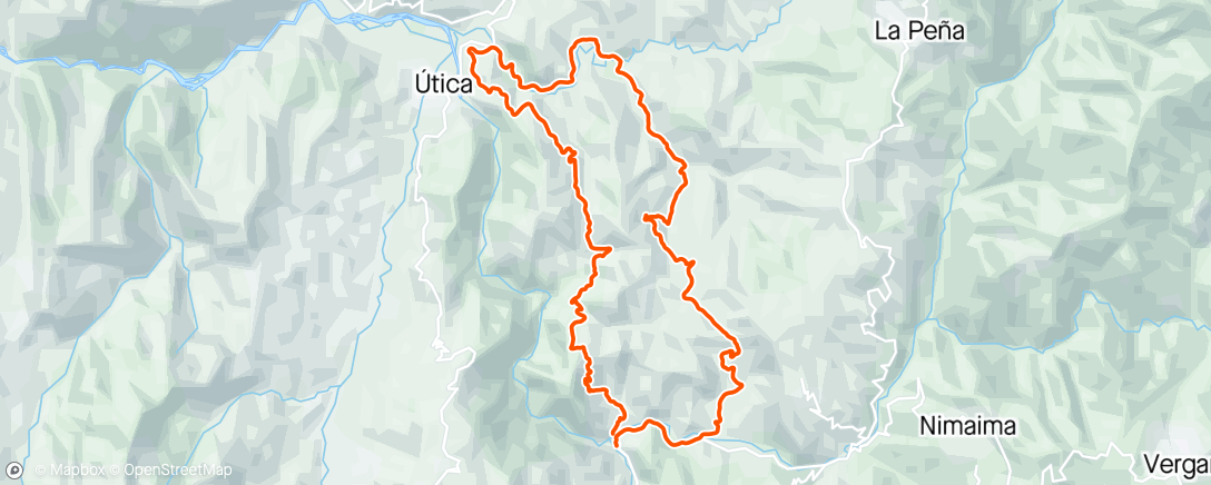 Map of the activity, Travesía tobia
