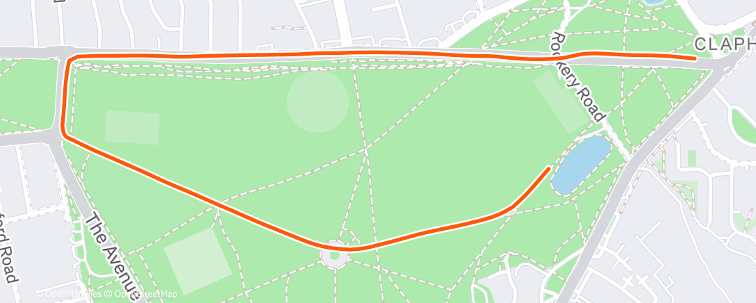 Map of the activity, saddest run ever