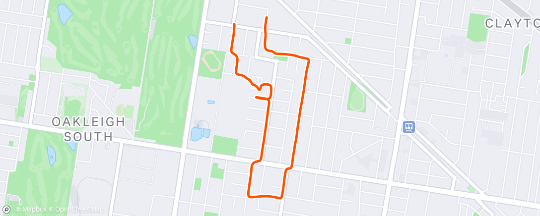 Map of the activity, Morning Run