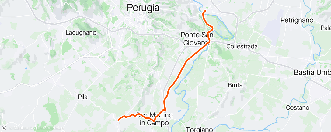 Map of the activity, Morning Ride