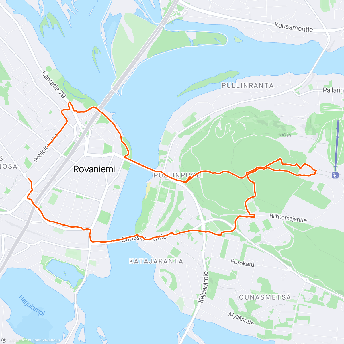 Mapa da atividade, Ounasvaara