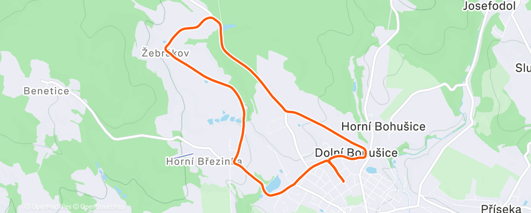 Map of the activity, Mittagspaziergang