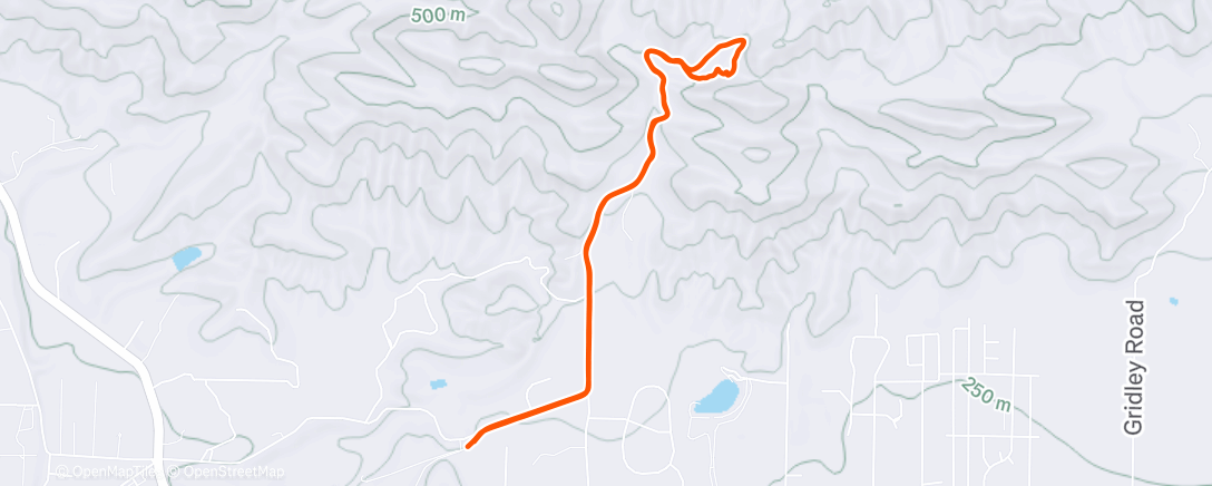 Map of the activity, Morning Mountain Bike Ride