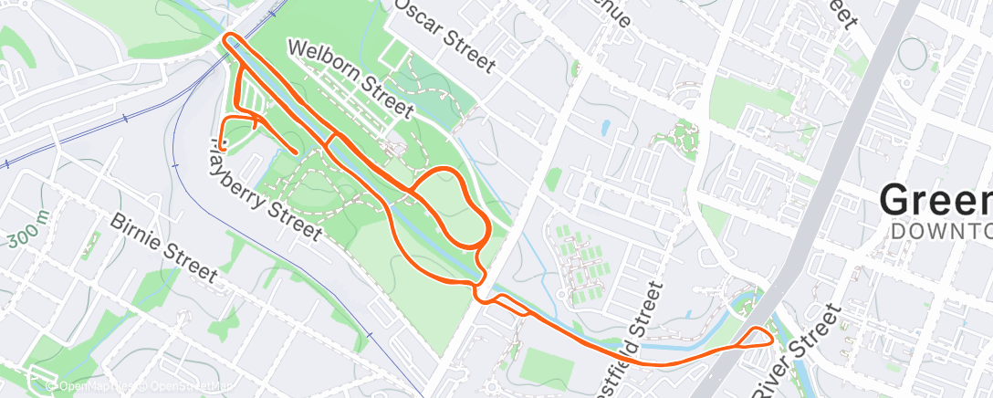 Map of the activity, Legs le tired