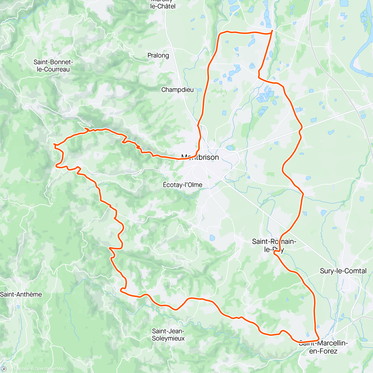 Map of the activity, Route avec bapt