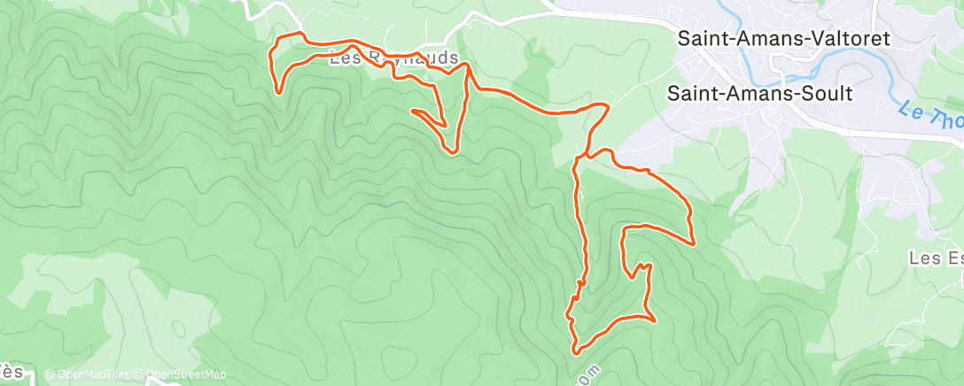 Map of the activity, Trail avec Thibault et Martin