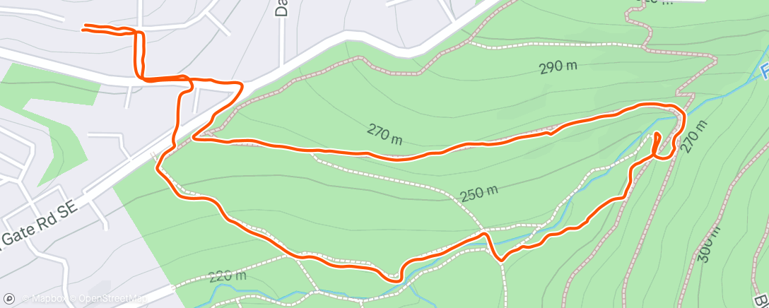 Mapa de la actividad (Morning Hike)