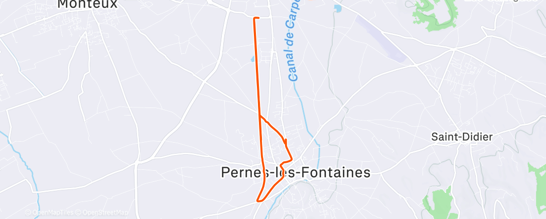 Map of the activity, 3 x (1000-600-400)