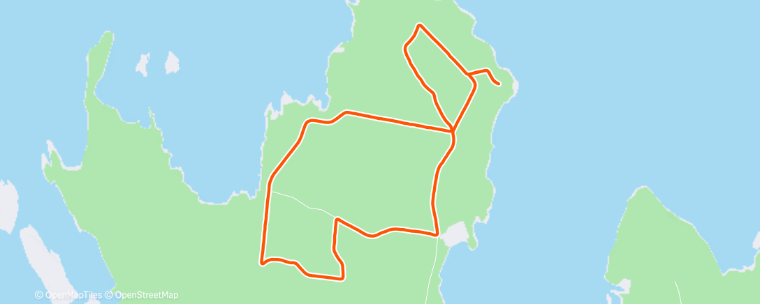 Map of the activity, Lunch Run 🌬️🐕🏃‍♀️🌊
