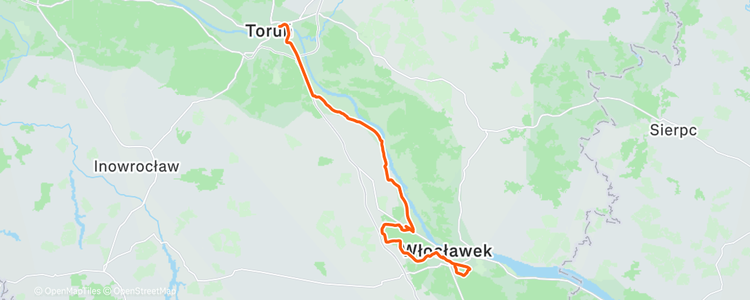 Карта физической активности (Lunch Gravel Ride)