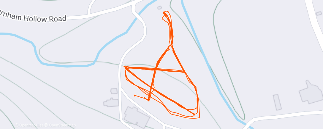 Карта физической активности (Lunch Nordic Ski)