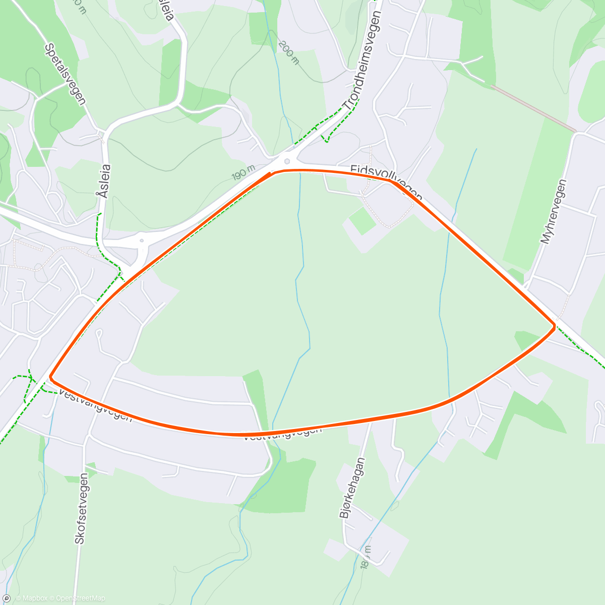 Map of the activity, Perseløpet - 5km