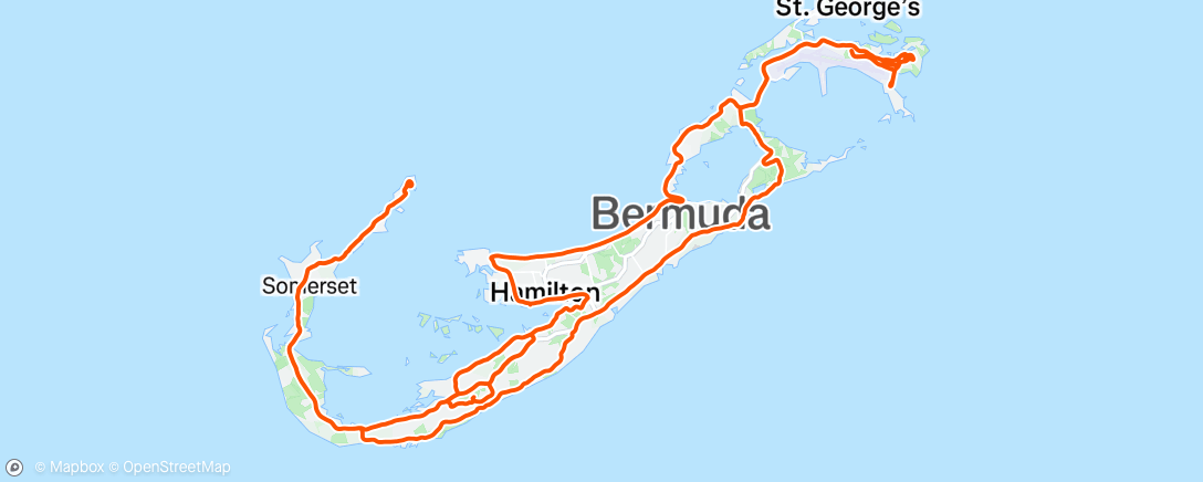 Map of the activity, Morning Ride