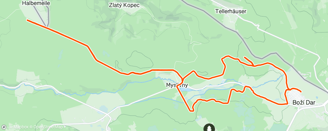 Map of the activity, Morning Nordic Ski