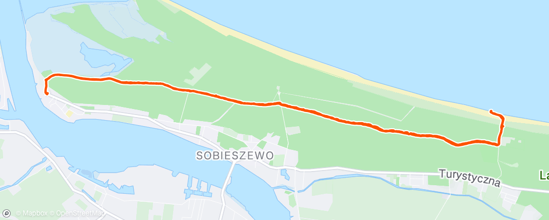 Map of the activity, Afternoon Walk
