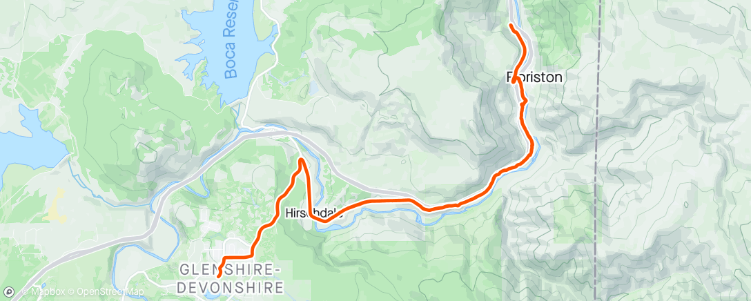 Map of the activity, TP trail