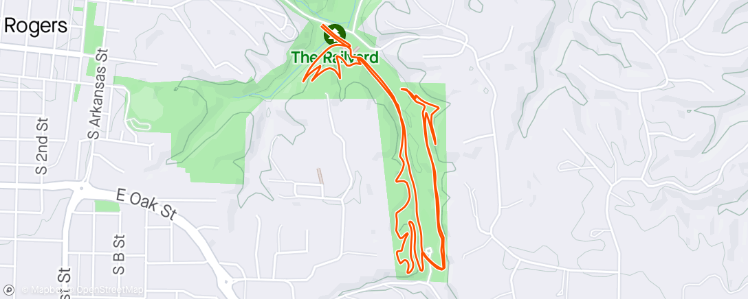 「Rainy Trail Run」活動的地圖