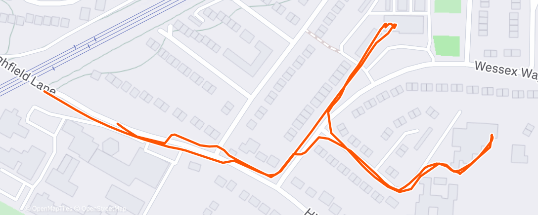 Map of the activity, Morning Walk